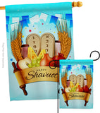 Happy Shavuot - Faith & Religious Inspirational Vertical Impressions Decorative Flags HG137531 Made In USA