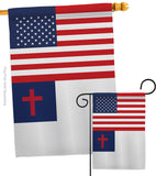 US Christian - Faith & Religious Inspirational Vertical Impressions Decorative Flags HG140858 Made In USA