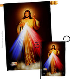 Jesus Divina Misericordia - Faith & Religious Inspirational Vertical Impressions Decorative Flags HG192159 Made In USA