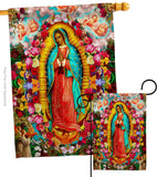 Our Lady of Guadalupe - Faith & Religious Inspirational Vertical Impressions Decorative Flags HG192338 Made In USA