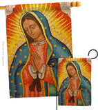 Lady of Guadalupe - Faith & Religious Inspirational Vertical Impressions Decorative Flags HG192339 Made In USA