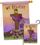 We Belive - Faith & Religious Inspirational Vertical Impressions Decorative Flags HG192372 Made In USA