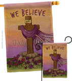 We Belive - Faith & Religious Inspirational Vertical Impressions Decorative Flags HG192372 Made In USA