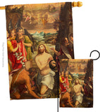 Baptism of Christ - Faith & Religious Inspirational Vertical Impressions Decorative Flags HG192377 Made In USA