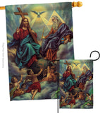 The Holy Trinity - Faith & Religious Inspirational Vertical Impressions Decorative Flags HG192379 Made In USA