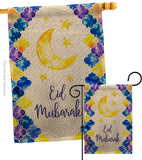 Eid Mubarak - Faith & Religious Inspirational Vertical Impressions Decorative Flags HG192393 Made In USA