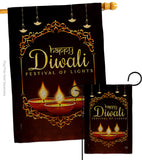 Celerate Diwali - Faith & Religious Inspirational Vertical Impressions Decorative Flags HG192473 Made In USA