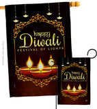 Celerate Diwali - Faith & Religious Inspirational Vertical Impressions Decorative Flags HG192473 Made In USA