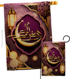 Happy Ramadan Greeting - Faith & Religious Inspirational Vertical Impressions Decorative Flags HG192494 Made In USA
