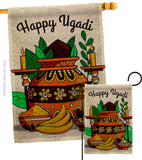 Celebrate Ugadi - Faith & Religious Inspirational Vertical Impressions Decorative Flags HG192506 Made In USA