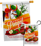 Happy Prosperous Pongal - Faith & Religious Inspirational Vertical Impressions Decorative Flags HG192514 Made In USA