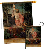 The Resurrection - Faith & Religious Inspirational Vertical Impressions Decorative Flags HG192557 Made In USA