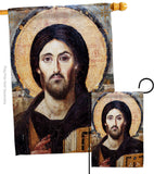 Christ Pantocrator - Faith & Religious Inspirational Vertical Impressions Decorative Flags HG192561 Made In USA