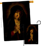 The Madonna in Sorrow - Faith & Religious Inspirational Vertical Impressions Decorative Flags HG192563 Made In USA