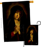 The Madonna in Sorrow - Faith & Religious Inspirational Vertical Impressions Decorative Flags HG192563 Made In USA