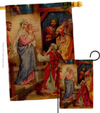 The Visit Of The Wise Men - Faith & Religious Inspirational Vertical Impressions Decorative Flags HG192564 Made In USA