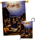 The Adoration of the Shepherds - Faith & Religious Inspirational Vertical Impressions Decorative Flags HG192567 Made In USA