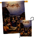 The Adoration of the Shepherds - Faith & Religious Inspirational Vertical Impressions Decorative Flags HG192567 Made In USA