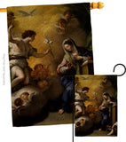 Feast of the Annunciation - Faith & Religious Inspirational Vertical Impressions Decorative Flags HG192623 Made In USA