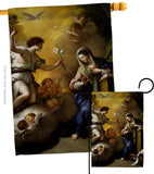 Feast of the Annunciation - Faith & Religious Inspirational Vertical Impressions Decorative Flags HG192623 Made In USA