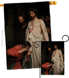 The Incredulity of Saint Thomas - Faith & Religious Inspirational Vertical Impressions Decorative Flags HG192624 Made In USA