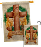 King of the Judeans - Faith Religious Inspirational Vertical Impressions Decorative Flags HG190065 Made In USA