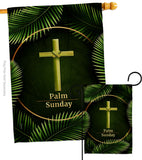 Palm Sunday - Faith Religious Inspirational Vertical Impressions Decorative Flags HG190068 Made In USA