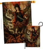 Archangel - Faith Religious Inspirational Vertical Impressions Decorative Flags HG190078 Made In USA