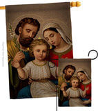 Holy Family - Faith Religious Inspirational Vertical Impressions Decorative Flags HG190085 Made In USA