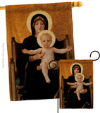 Virgin and Child - Faith Religious Inspirational Vertical Impressions Decorative Flags HG190086 Made In USA