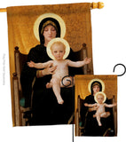 Virgin and Child - Faith Religious Inspirational Vertical Impressions Decorative Flags HG190086 Made In USA