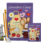 Grandma Camp - Family Special Occasion Vertical Impressions Decorative Flags HG115055 Made In USA