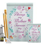 My Mother, My Friend - Family Special Occasion Vertical Impressions Decorative Flags HG115115 Made In USA