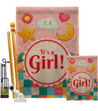 It's a Baby Girl - Family Special Occasion Vertical Impressions Decorative Flags HG115216 Made In USA