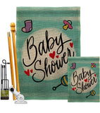 Baby Shower - Family Special Occasion Vertical Impressions Decorative Flags HG115217 Made In USA