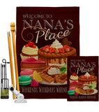 Nana Place - Family Special Occasion Vertical Impressions Decorative Flags HG115223 Made In USA