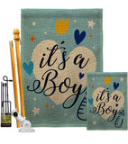 It's a Boy - Family Special Occasion Vertical Impressions Decorative Flags HG192439 Made In USA