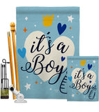 It's a Boy - Family Special Occasion Vertical Impressions Decorative Flags HG192439 Made In USA