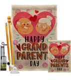 Happy Grandparents Day - Family Special Occasion Vertical Impressions Decorative Flags HG192612 Made In USA