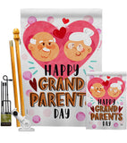 Happy Grandparents Day - Family Special Occasion Vertical Impressions Decorative Flags HG192612 Made In USA