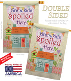 Grandkids Spoiled Here - Family Special Occasion Vertical Impressions Decorative Flags HG115003 Made In USA