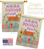 Grandkids Spoiled Here - Family Special Occasion Vertical Impressions Decorative Flags HG115003 Made In USA