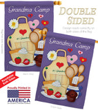 Grandma Camp - Family Special Occasion Vertical Impressions Decorative Flags HG115055 Made In USA