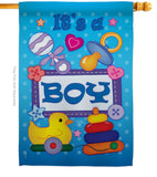 Baby Boy - Family Special Occasion Vertical Impressions Decorative Flags HG115069 Imported