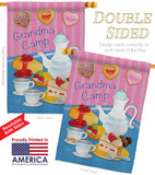 Grandma Camp - Family Special Occasion Vertical Impressions Decorative Flags HG115077 Made In USA