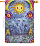 Grandkids - Family Special Occasion Vertical Impressions Decorative Flags HG115108 Made In USA