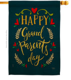 Grandparents Day - Family Special Occasion Vertical Impressions Decorative Flags HG115160 Made In USA