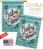 Baby Shower - Family Special Occasion Vertical Impressions Decorative Flags HG115217 Made In USA