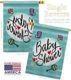 Baby Shower - Family Special Occasion Vertical Impressions Decorative Flags HG115217 Made In USA