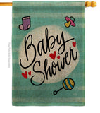 Baby Shower - Family Special Occasion Vertical Impressions Decorative Flags HG115217 Made In USA